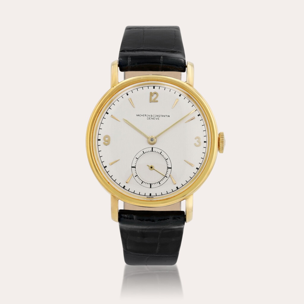 View full screen - View 1 of Lot 441. Montre bracelet en or jaune | Yellow gold wristwatch Vers 1955 | Circa 1955.