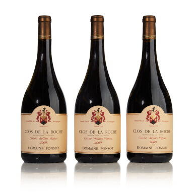 View full screen - View 1 of Lot 410. Clos de la Roche Grand Cru Cuvée Vieilles Vignes 2009 Domaine Ponsot (3 MAG).