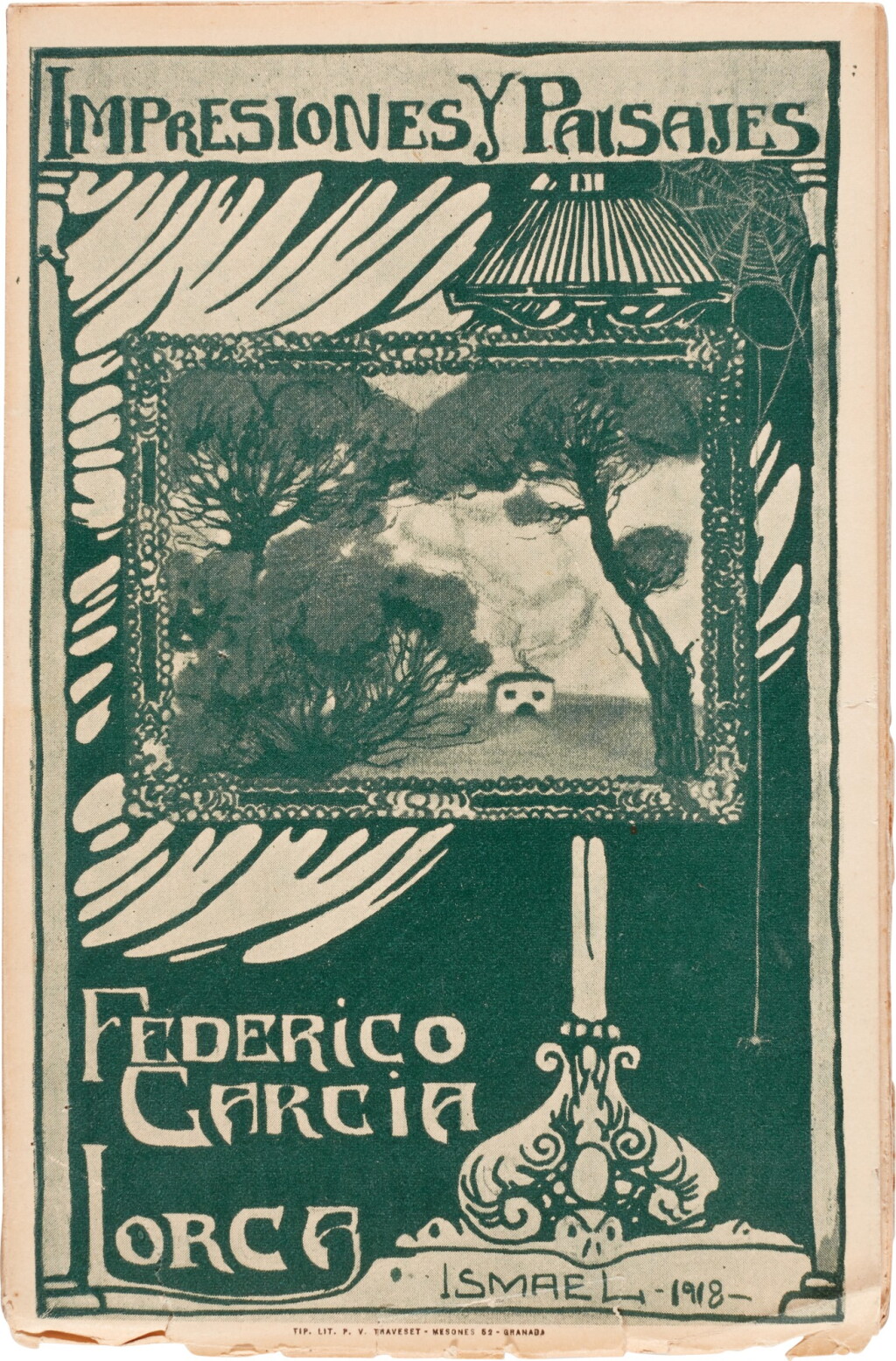 View full screen - View 1 of Lot 81. Lorca | Impresiones y paisajes, Granada, 1918, original printed wrappers.