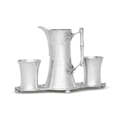 View full screen - View 1 of Lot 213. A Victorian silver ewer and beaker set, Slater, Slater & Holland, London, 1900.