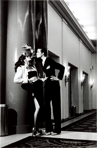View full screen - View 1 of Lot 1. HELMUT NEWTON | 'WOMAN INTO MAN', PARIS, 1979.