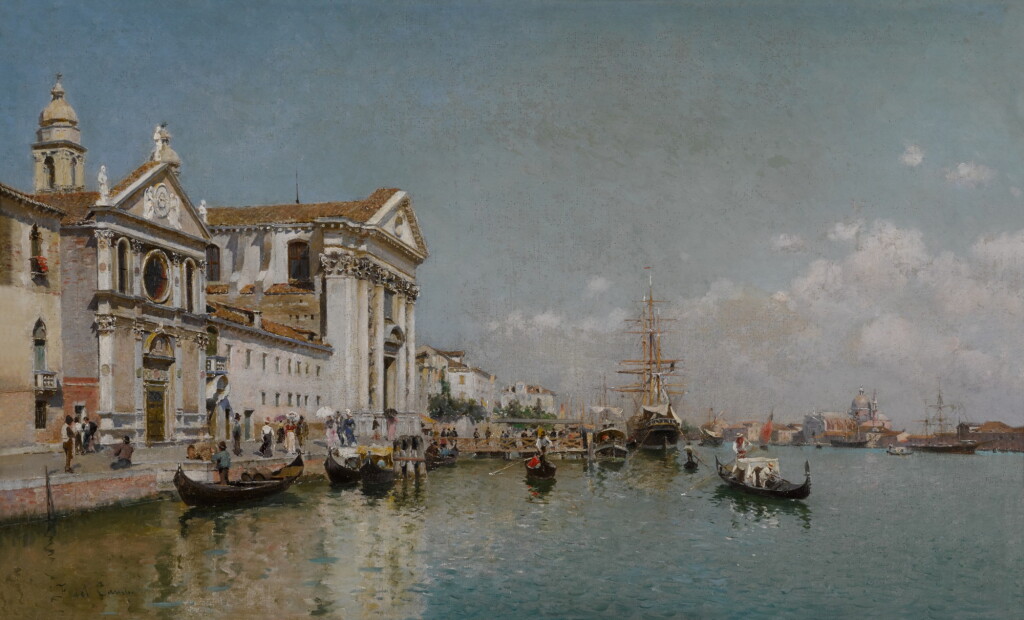 View full screen - View 1 of Lot 236. View of the Zattere in Venice .