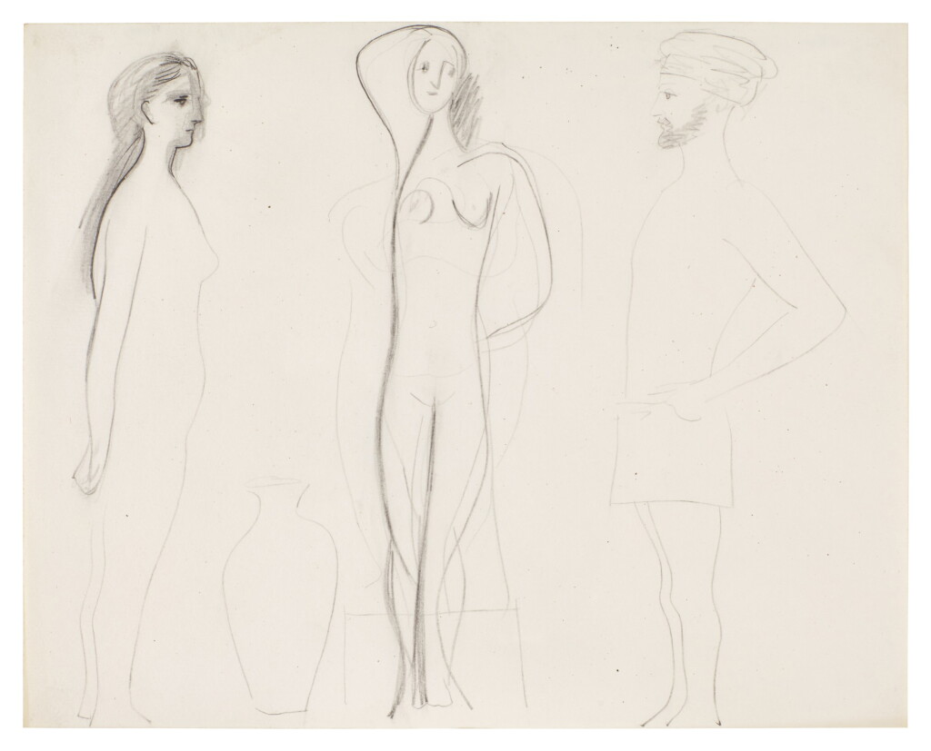 View full screen - View 1 of Lot 22. Trois personnages.