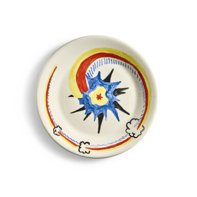 View full screen - View 1 of Lot 502. Ceramic Plate.