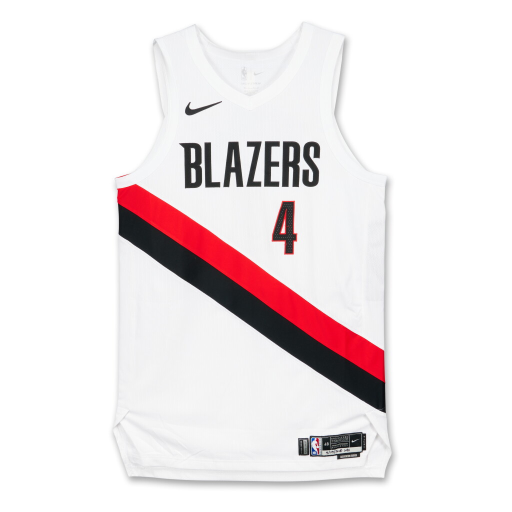 View full screen - View 1 of Lot 62. Matisse Thybulle Portland Trail Blazers 2026 NBA Playoffs Western Conference Round 1 Game Worn Association Edition Jersey | Game 1 .