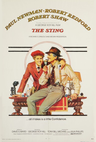 View full screen - View 1 of Lot 57. "The Sting" | Movie Poster.