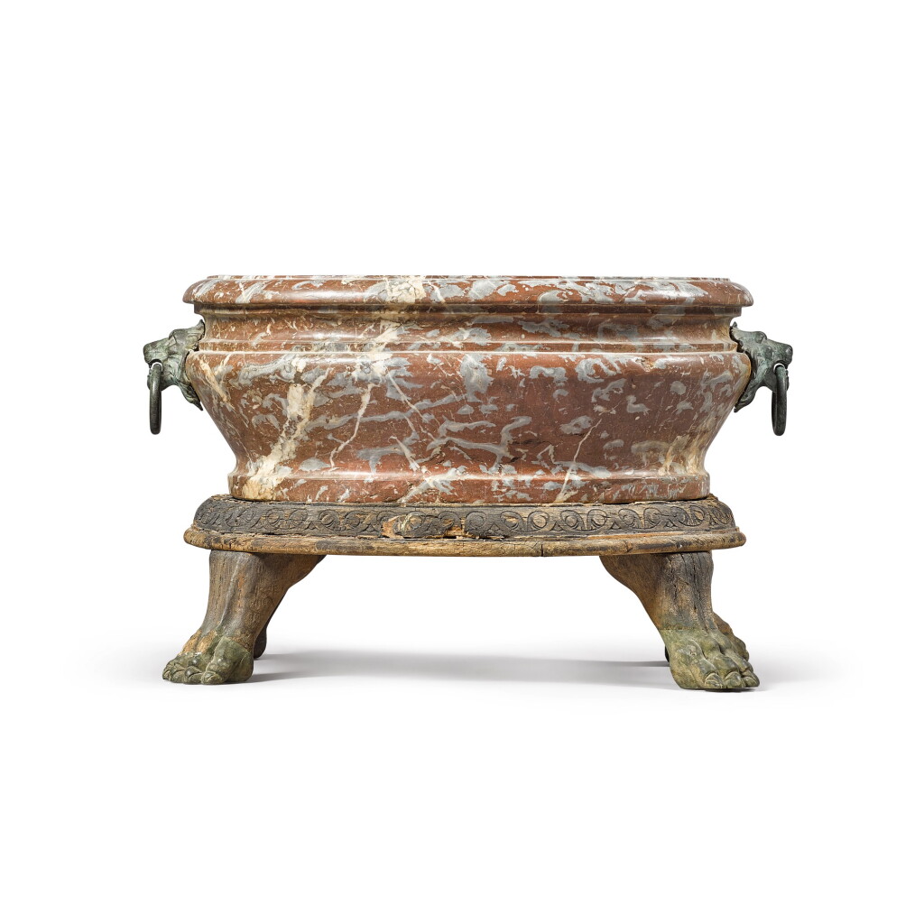 View full screen - View 1 of Lot 25. A Louis XIV rouge de Languedoc cistern, early 18th century.