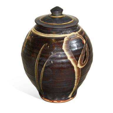 View full screen - View 1 of Lot 764. Monumental Lidded Jar.