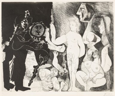 View full screen - View 1 of Lot 117. Spectacle pour un couple. Le Capitaine Frans Banningh Cocq et les femmes, from Séries 156.