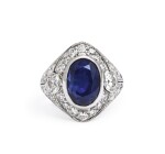 MARCUS & CO. | SAPPHIRE AND DIAMOND RING