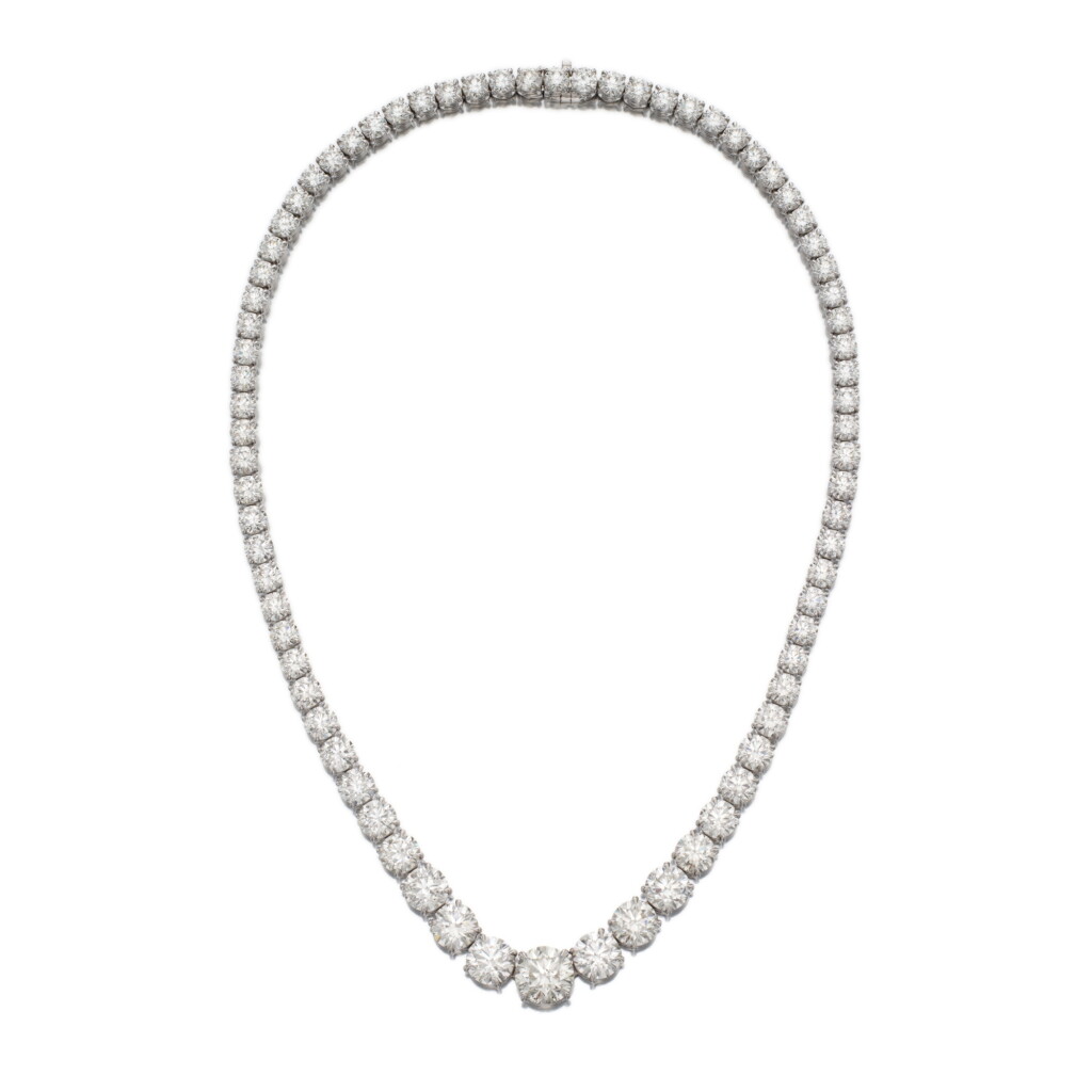 View full screen - View 1 of Lot 221. Diamond Necklace.