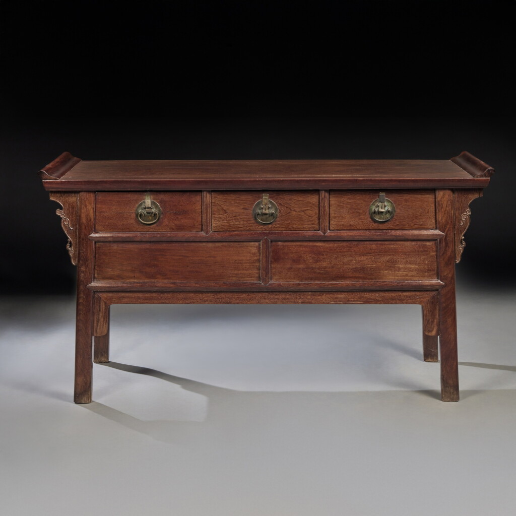 View full screen - View 1 of Lot 193. A 'tielimu' three-drawer coffer (Liansanchu), 17th / 18th century.