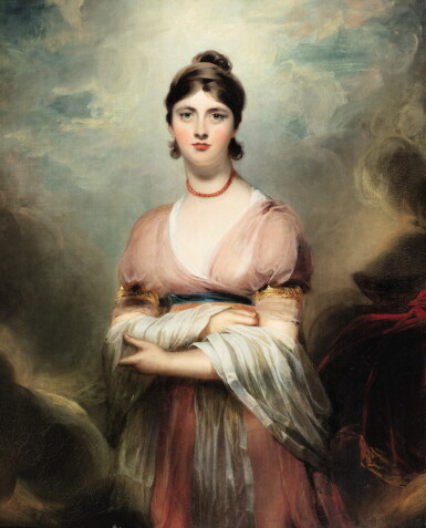 View full screen - View 1 of Lot 351. Portrait of Mrs. Locke, born Jennings.