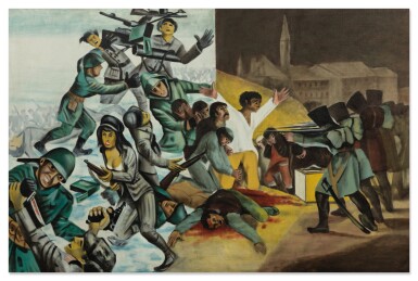 View full screen - View 1 of Lot 222. Chinese attacking.