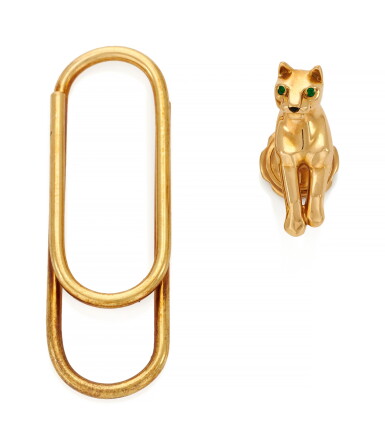 Panthere Tie Pin And Money Clip Spilla Panthere E Fermasoldi Cartier Jewels Online2020 Sotheby S