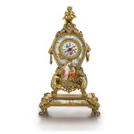 A SILVER-GILT AND ENAMEL TIMEPIECE, VIENNA, LATE 19TH CENTURY