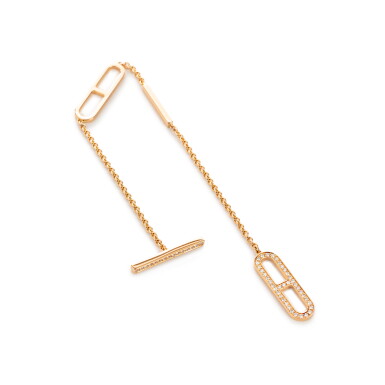 View full screen - View 1 of Lot 501. Yellow Gold and Diamond Bracelet Ever Chaîne d'Ancre .