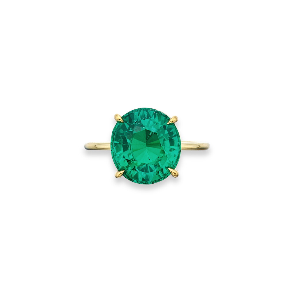 View full screen - View 1 of Lot 43. Emerald Ring.