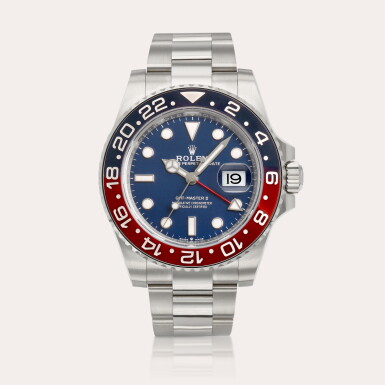 View full screen - View 1 of Lot 2105. GMT-Master II "Pepsi", Reference 126719 | A white gold dual time wristwatch with date and bracelet, Circa 2023.