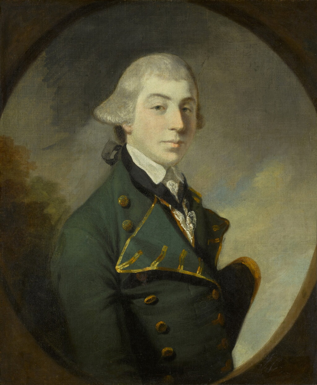View full screen - View 1 of Lot 84. Portrait of William Lushington (1747-1823), half-length, in a green coat.