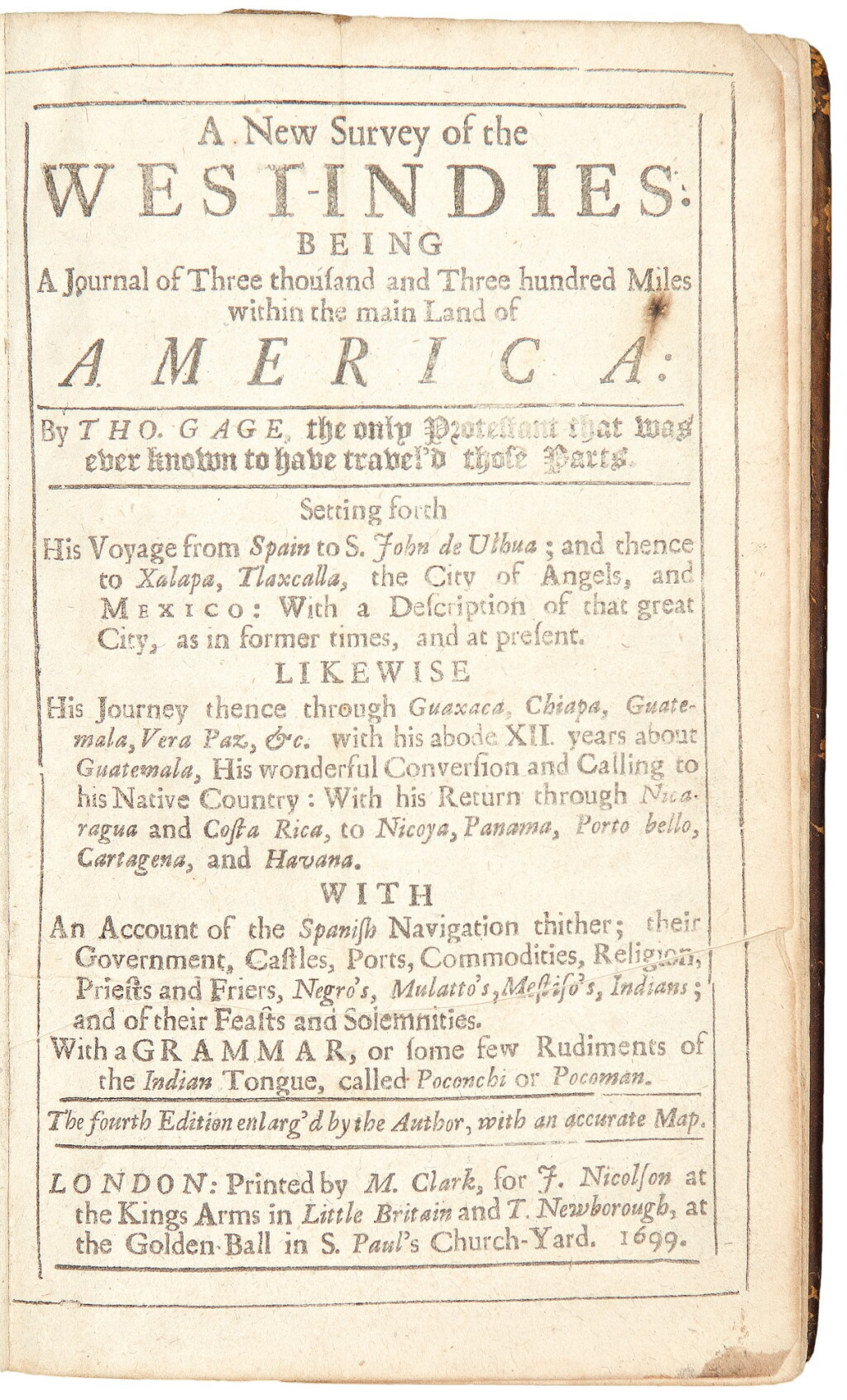 View full screen - View 1 of Lot 63. Gage, Thomas. A classic account of 17th century Mexico and the West Indies.