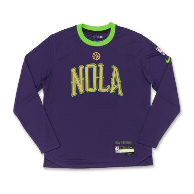 View full screen - View 1 of Lot 207. Lester Quinones New Orleans Pelicans 2024-2025 City Edition Warmup Set .