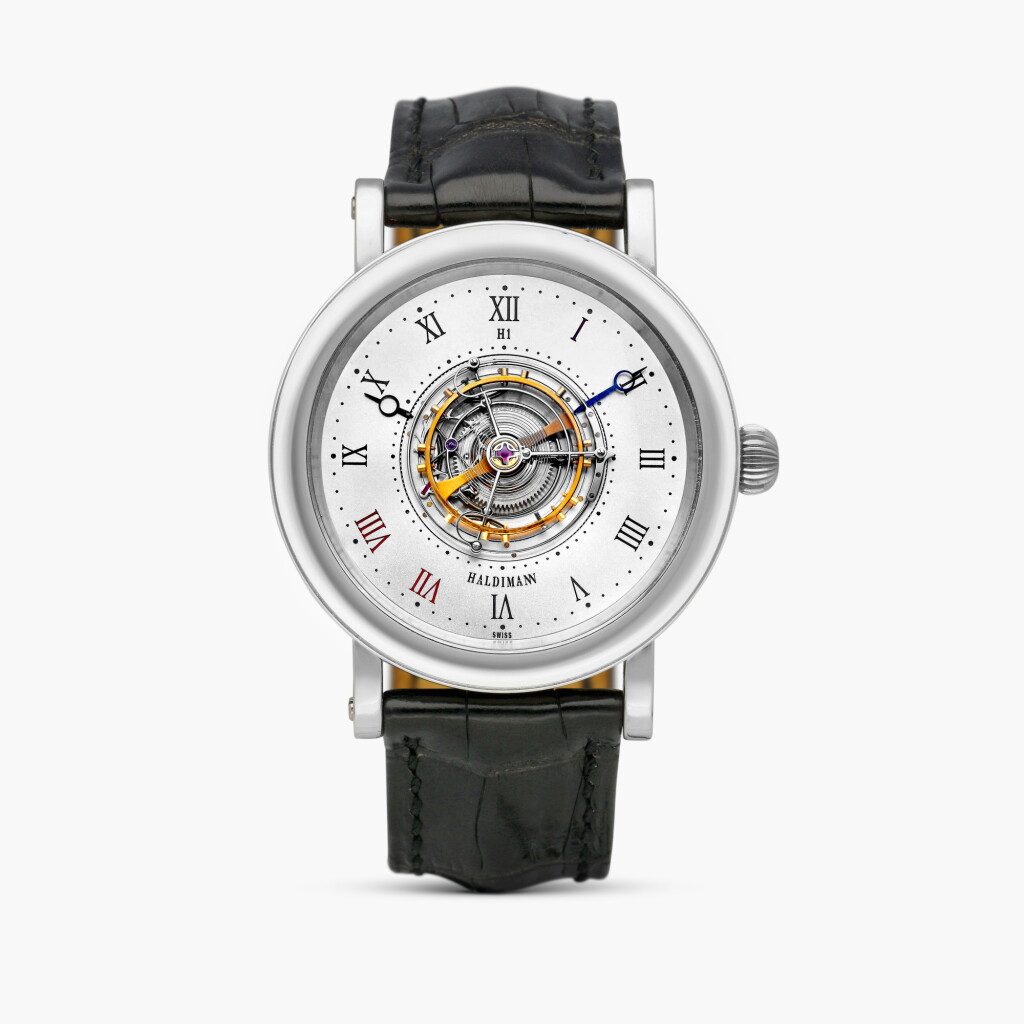 View full screen - View 1 of Lot 2413. H1 Central Tourbillon, Reference H1 | A platinum tourbillon wristwatch, Circa 2002.