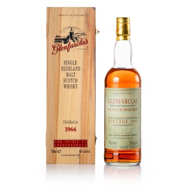 View full screen - View 1 of Lot 188. Glenfarclas Vintage 46.0 abv 1966 (1 BT 70cl).