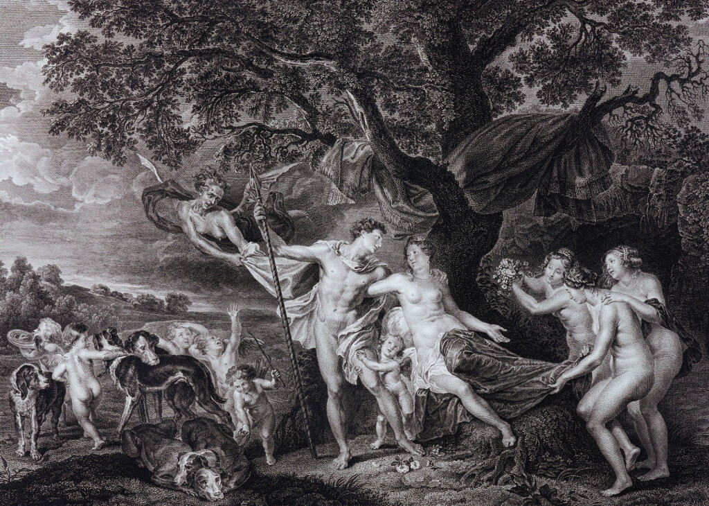 Voir en plein écran - Voir 1 du lot 132. MONGEZ, ANTOINE AND WICAR, JEAN-BAPTISTE JOSEPH | TABLEAUX, STATUES, BAS-RELIEFS ET CAMÉES, DE LA GALERIE DE FLORENCE. PARIS, 1798, 4 VOLUMES BOUND IN 2.