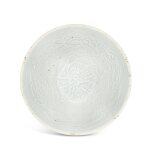 A moulded qingbai 'birds and flowers' bowl, Song dynasty 宋 青白釉印花鳥紋盌