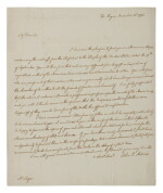 JOHN QUINCY ADAMS | John Quincy Adams explains the motivations for President Washington's retirement to Jean Luzac, editor of the highly influential Gazette de Leyde