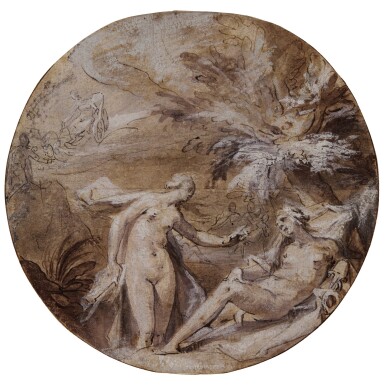 View full screen - View 1 of Lot 2. Ceres and Proserpine, with Pluto in a chariot behind.