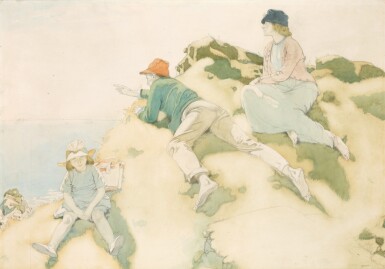 View full screen - View 1 of Lot 416. The Yacht Race (Sighting the Boat).