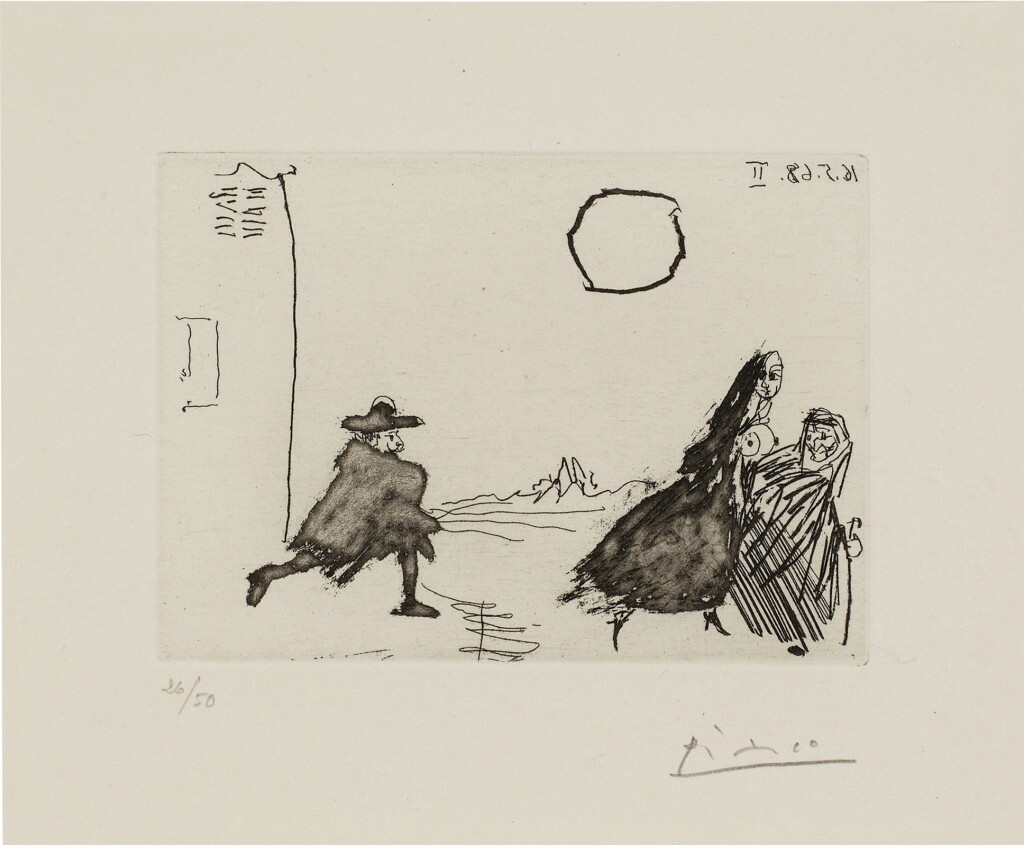 View full screen - View 1 of Lot 2160. La Célestine. Fuite à l'Aube, from the 347 series (Bloch 1573; Baer 1589).