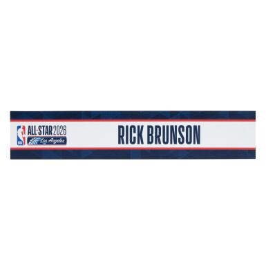 View full screen - View 1 of Lot 93. Rick Brunson ‘NBA All-Star Weekend’ Locker Room Nameplate .