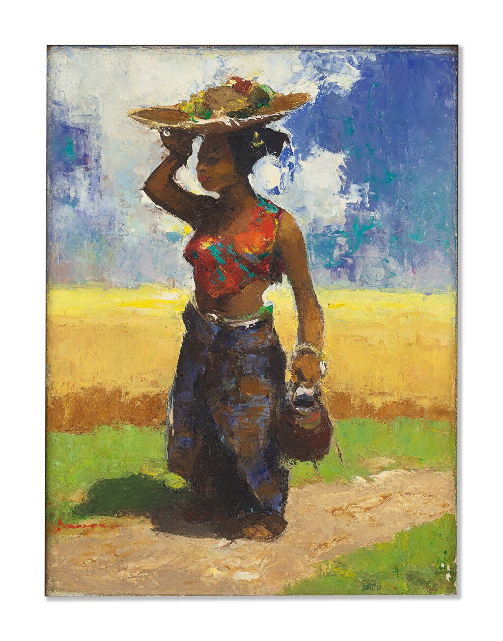 View full screen - View 1 of Lot 3038. GERARD PIETER ADOLFS | MARKETVROUW VENDEUSE - JAVA (JAVANESE MARKET VENDOR).