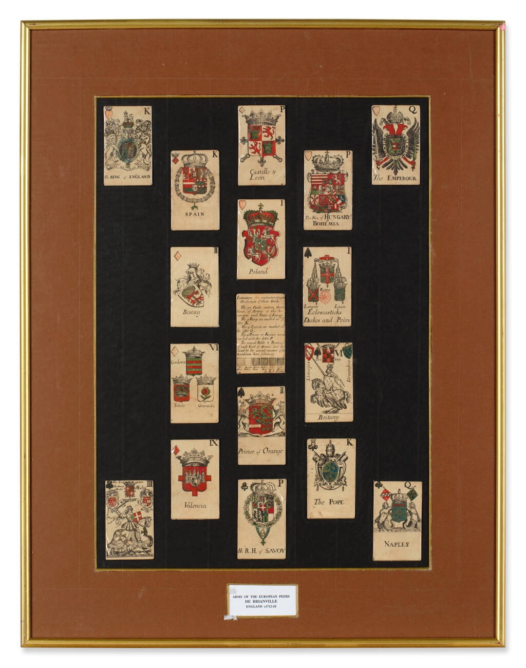 View full screen - View 1 of Lot 321. Playing cards — Arms of the European Peers.