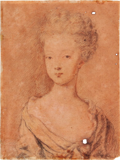 View full screen - View 1 of Lot 21. Portrait of Miss Kirke, later Countess of Oxford (d. 1719).
