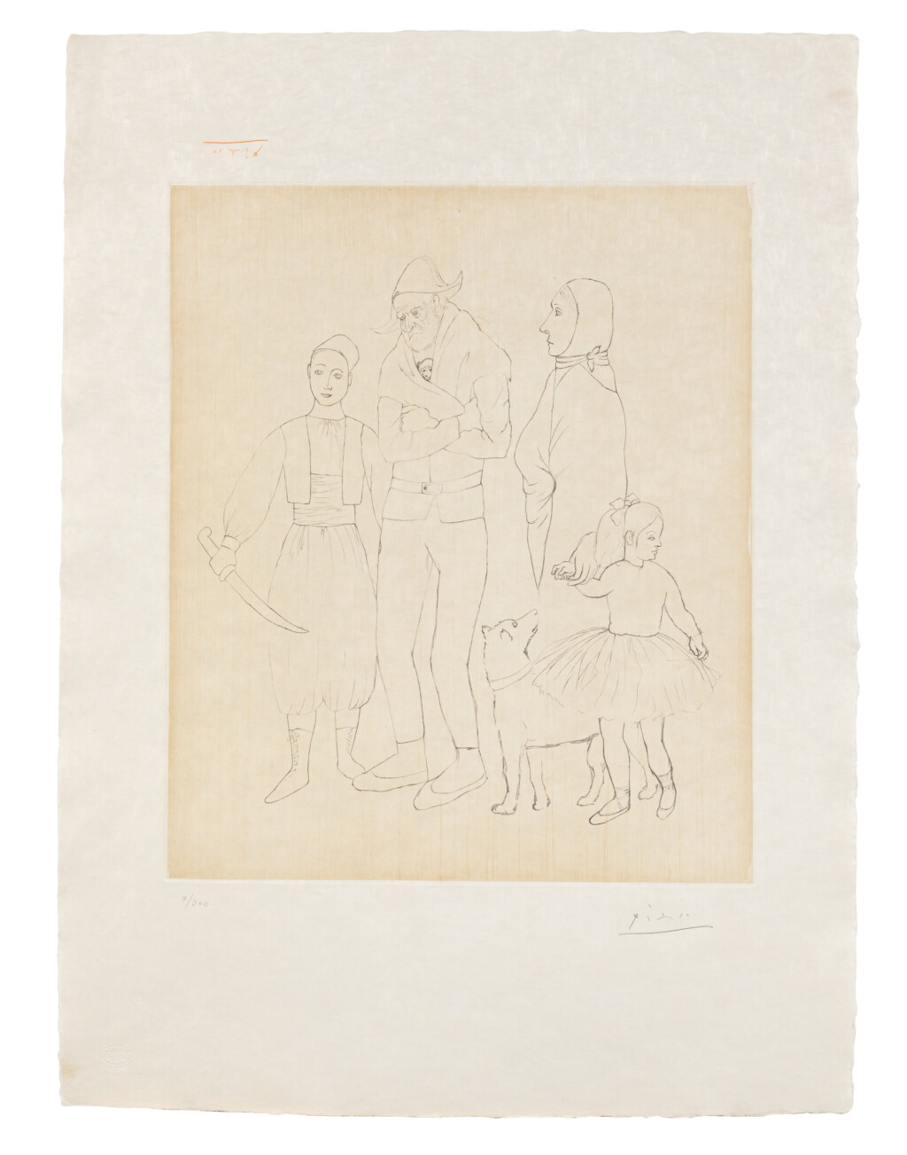 View full screen - View 1 of Lot 304. Famille de saltimbanques.