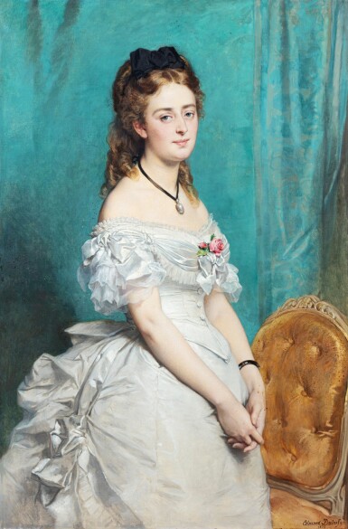 View full screen - View 1 of Lot 221. Portrait of Henriette de Mailly-Nesle | Portrait d'Henriette de Mailly-Nesle.