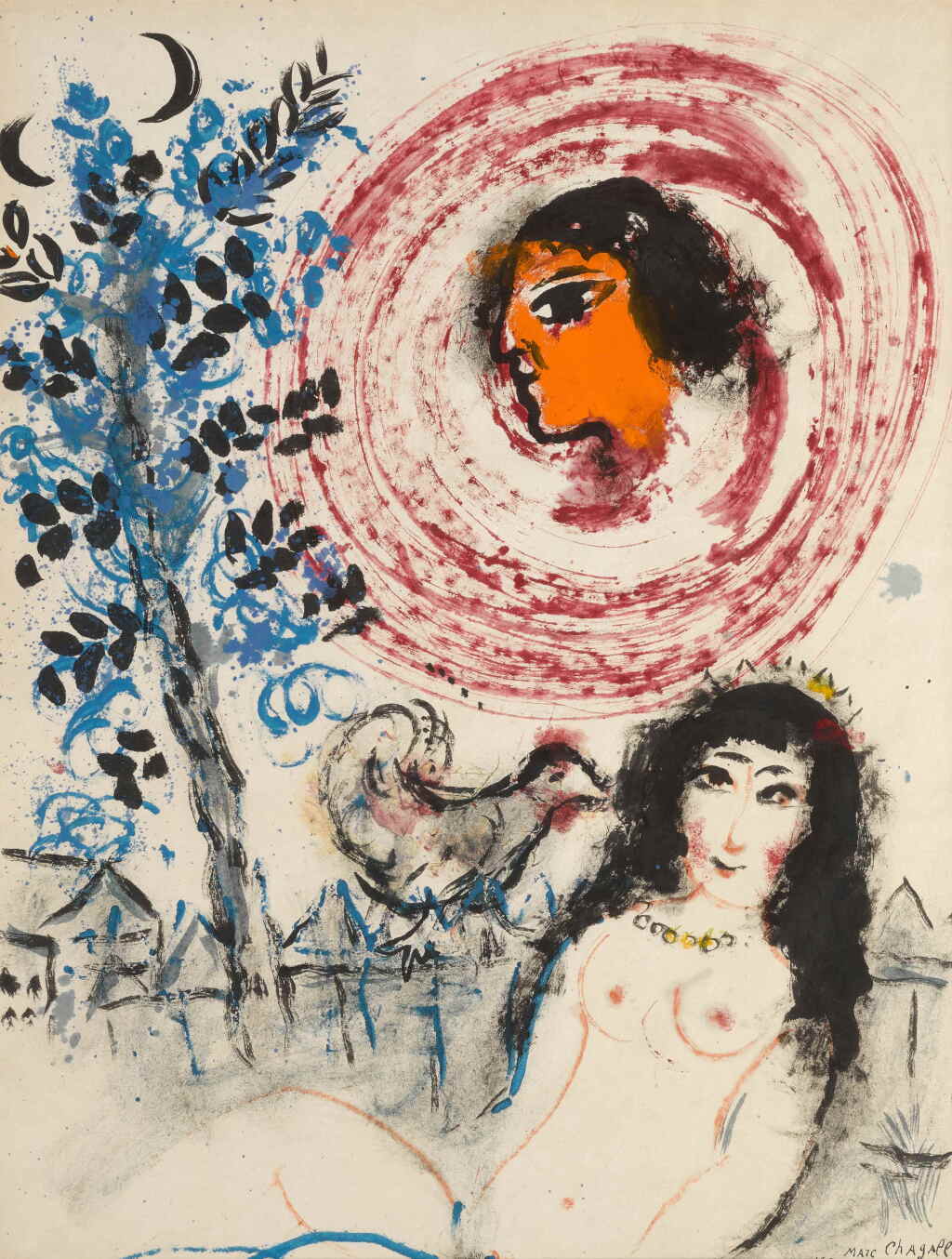 View full screen - View 1 of Lot 118. La reine au collier.