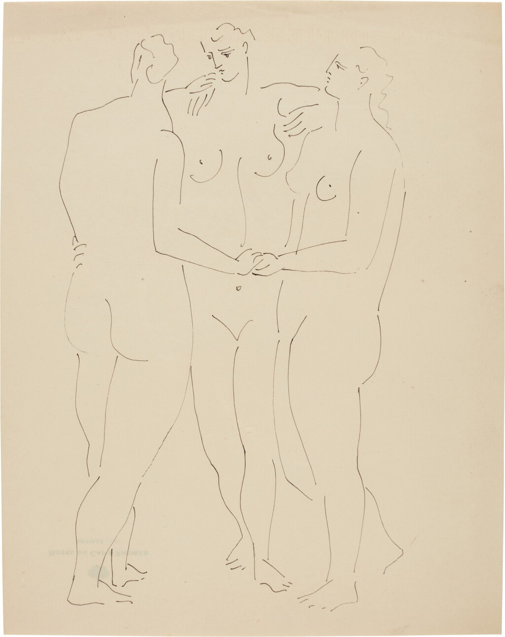 View full screen - View 1 of Lot 24. Trois grâces (Trois femmes).