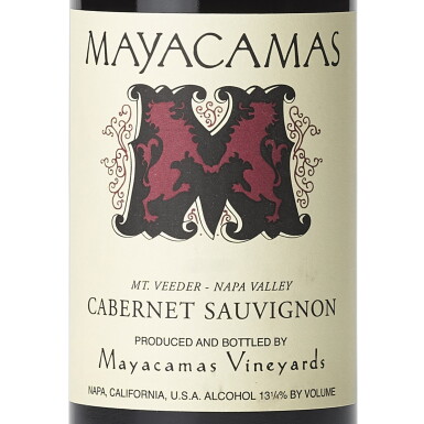 View full screen - View 1 of Lot 351. Mayacamas Vineyards, Cabernet Sauvignon, Mount Veeder, Napa Valley 1990 (2 BT).