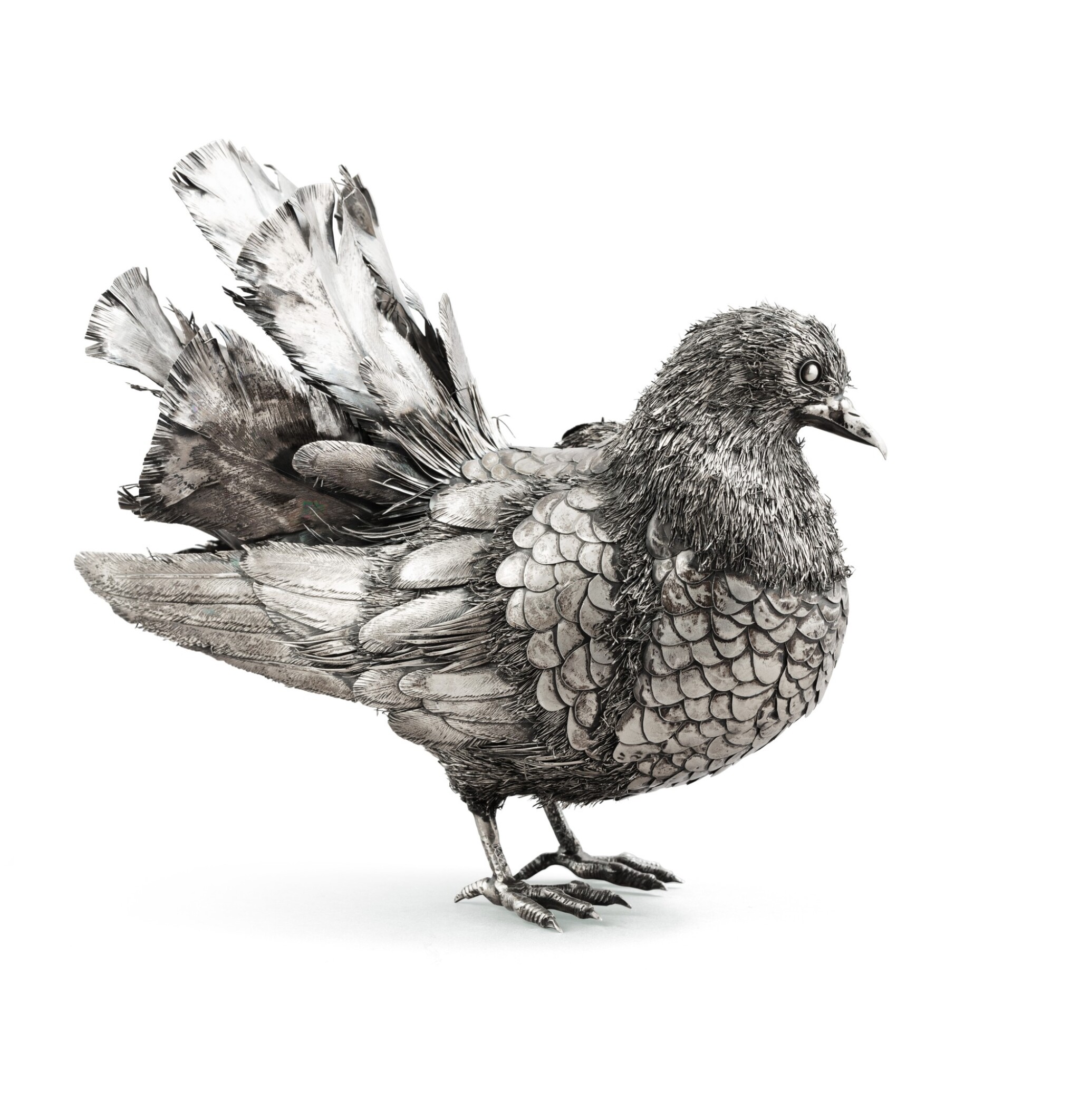 An Italian Silver Peacock Pigeon Buccellati Milan Circa 1990 Pigeon Paon En Argent Par Buccellati Milan Vers 1990 Style Paris Silver Gold Boxes And Fans 21 Sotheby S An Italian Silver Peacock Pigeon Buccellati Milan Circa 1990 Pigeon Paon En Argent Par Buccellati Milan Vers 1990 Style Paris Silver Gold Boxes And Fans 21 Sotheby S
