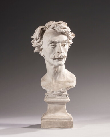 View full screen - View 1 of Lot 79. Bust of Jean Léon Gérôme (1824 - 1904).