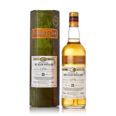 View full screen - View 1 of Lot 5030. Port Ellen Douglas Laing Old Malt Cask 25 Year Old 50.0 abv 1978 (1 BT70).