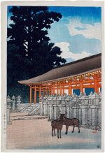 Kawase Hasui (1883-1957) | The Kasuga Shrine in Nara (Nara Kasuga jinja) | Taisho period, early 20th century