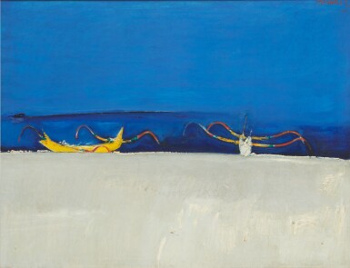 View full screen - View 1 of Lot 3816. Srihadi Sudarsono 斯裡哈迪·蘇達索諾 | Horizon and the fishing boats 地平線上的漁船.