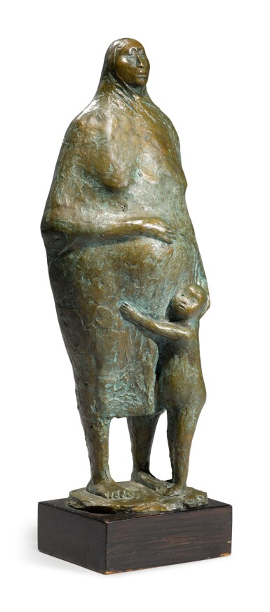 View full screen - View 1 of Lot 76. Madre con niño.