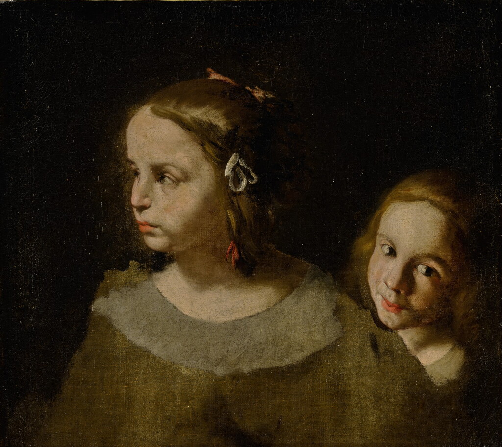 View full screen - View 1 of Lot 182. ATTRIBUTED TO PIER FRANCESCO CITTADINI | STUDY FOR TWO CHILDREN, BOTH HEAD AND SHOULDERS.